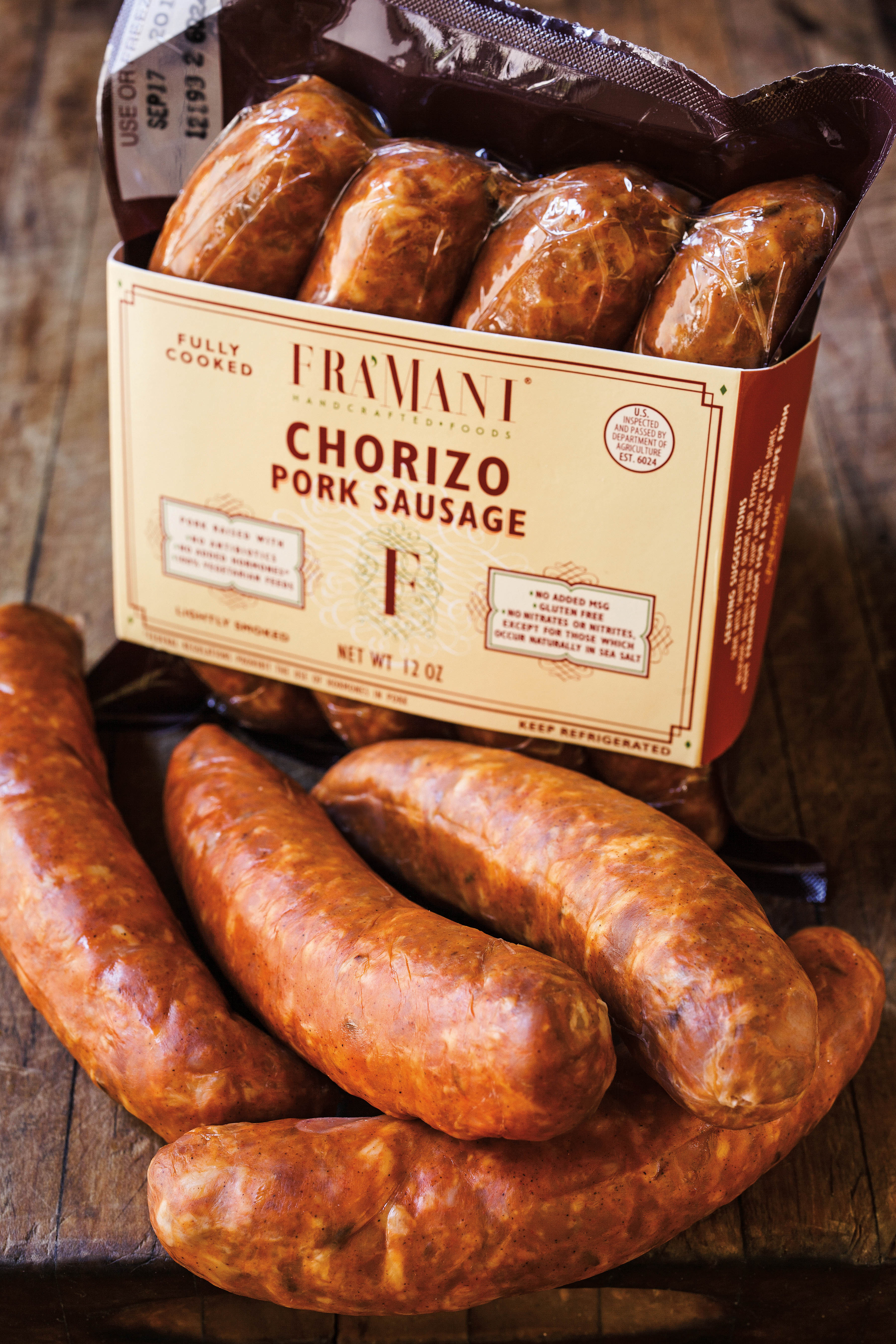 Chorizo Pork Sausage Fra' Mani Handcrafted Foods SF Bay Good Eggs